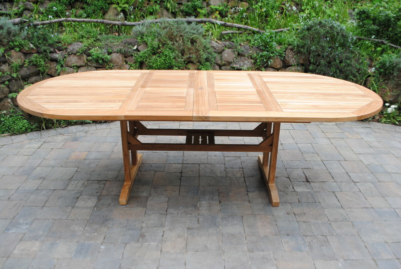 Oval Double Extension Table