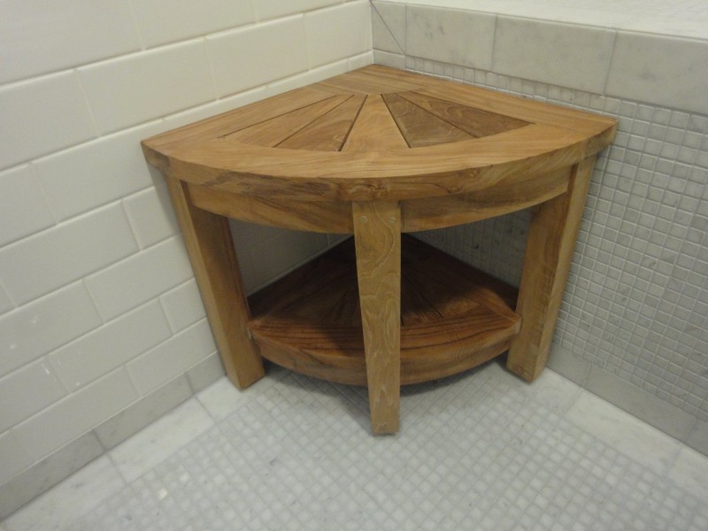 Corner Shower Bench