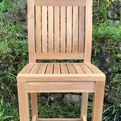 teak outdoor bar chair Paradise Teak Bay Area California
