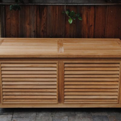 outdoor teak Storage Box Paradise Teak Bay Area California