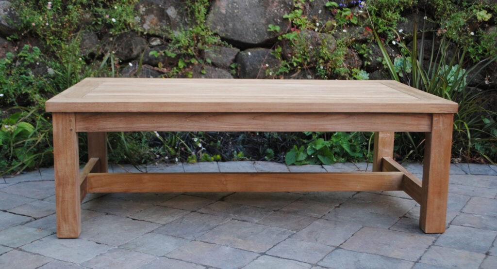 Large Rectangle teak Coffee Table build to last season after season Paradise Teak Bay Area California