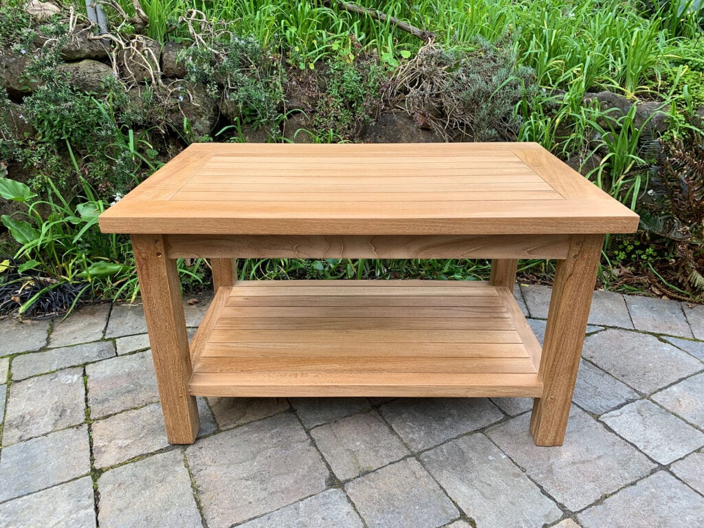 teak Rectangle Coffee Table made to last through the seasonal weather Paradise Teak Bay Area California