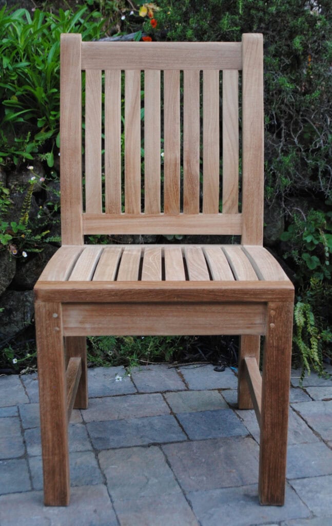 Sausalito Side Chair made of teak Paradise Teak Bay Area California